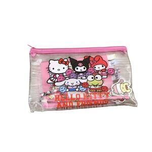 Sanrio Hello Kitty Stationary Set Pencil Pouch Journal Sticky Notes Erasers 2025